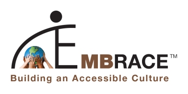 EMBRACE Logo with Tag Line: Building an Accessible Culture